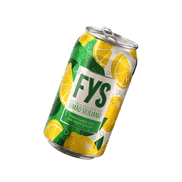 Lata refrigerante limão siciliano FYS